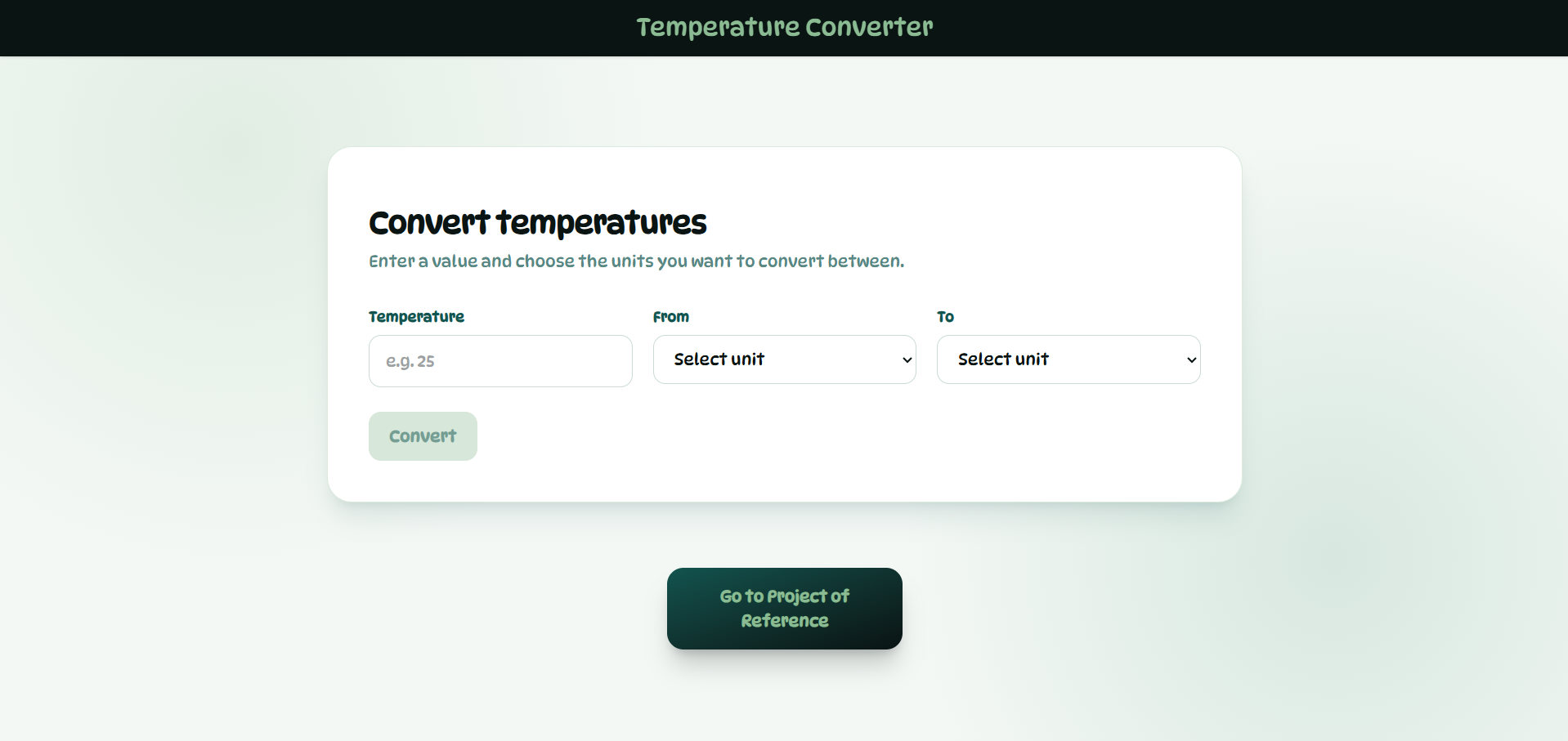 Temperature Converter screenshot